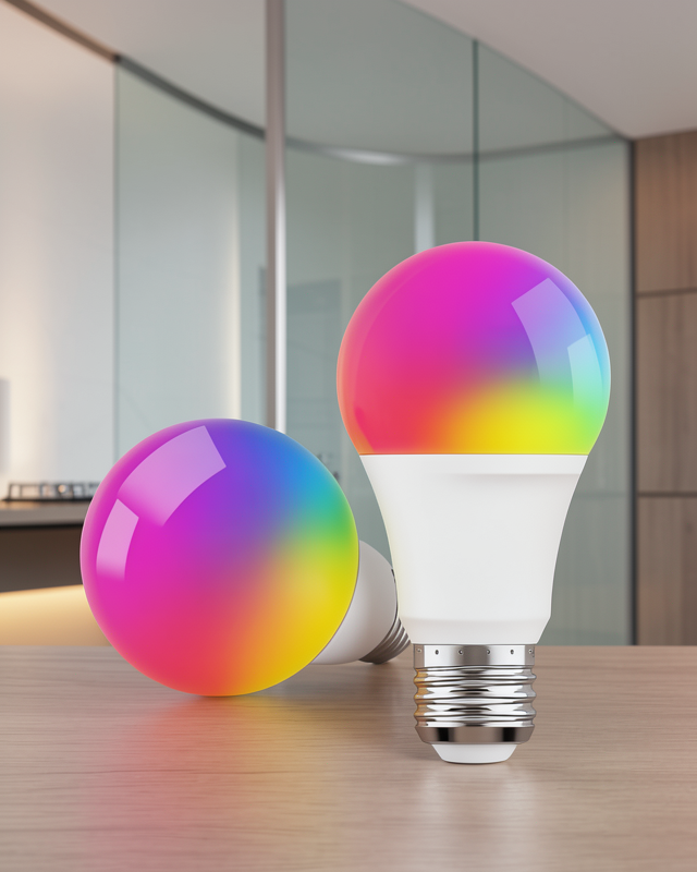 Renk Değiştirebilen RGB Işıklı Led Ampul A+Enerji 10 Watt Led Işık