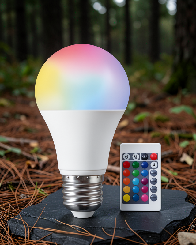 Renk Değiştirebilen RGB Işıklı Led Ampul A+Enerji 10 Watt Led Işık