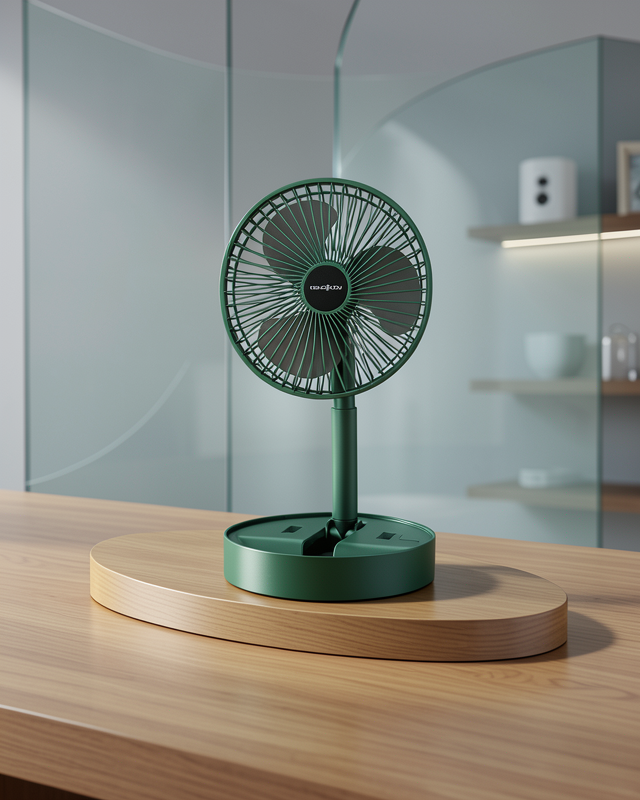 Taşınabilir Katlanabilir Mini Fan 3 Kademeli Şarj Edilebilir