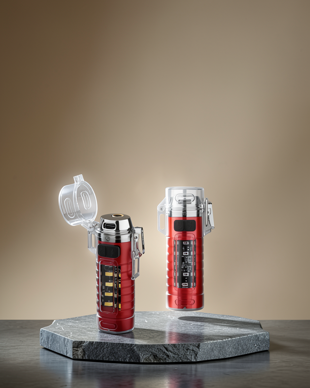 Kamp ve Outdoor İçin Çok Amaçlı Çakarlı Elektronik Çakmak