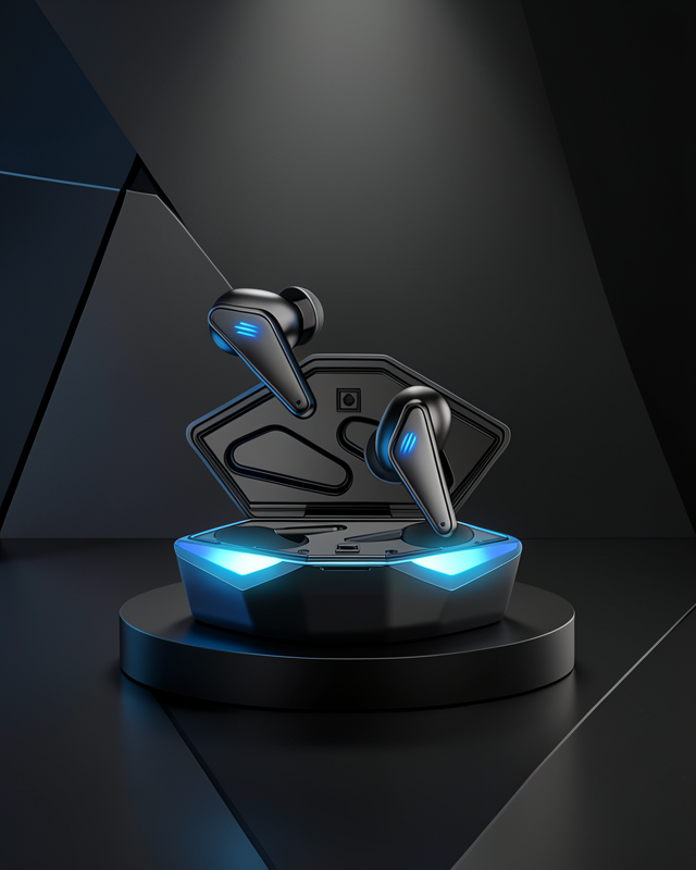 Bluetooth Kulaklık Oyuncu Kulaklığı RGB Işıklı Oyunlarda Düşük Gecikme