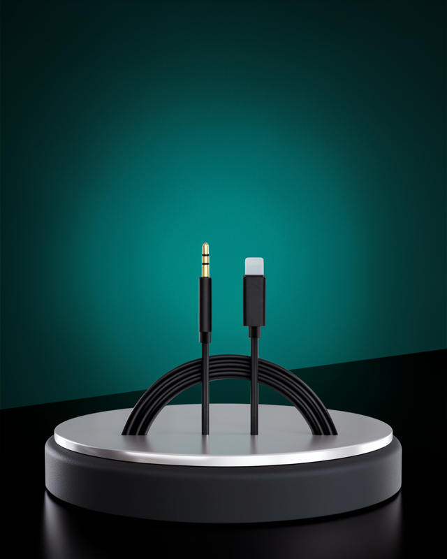 iPhone Uyumlu Lightning 3.5mm Aux Adaptör Kablo Stereo Ses Aktarım