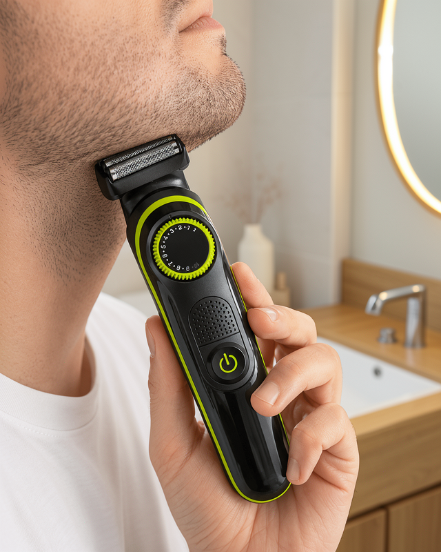 5'i 1 Arada Erkek Bakım Seti Çok Başlıklı Sakal Favori ve Vücut Tıraş Makinesi