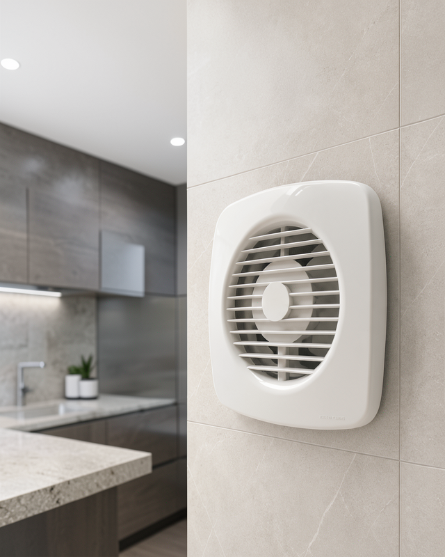 Ev Tipi Dekoratif Aspiratör 16 W 180 m³/h Banyo Mutfak WC Havalandırma Çözümü