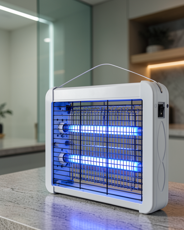 Çift UV Işıklı Elektrikli Sinek Öldürücü 12W Asılabilir Uçan Böcek Lambası