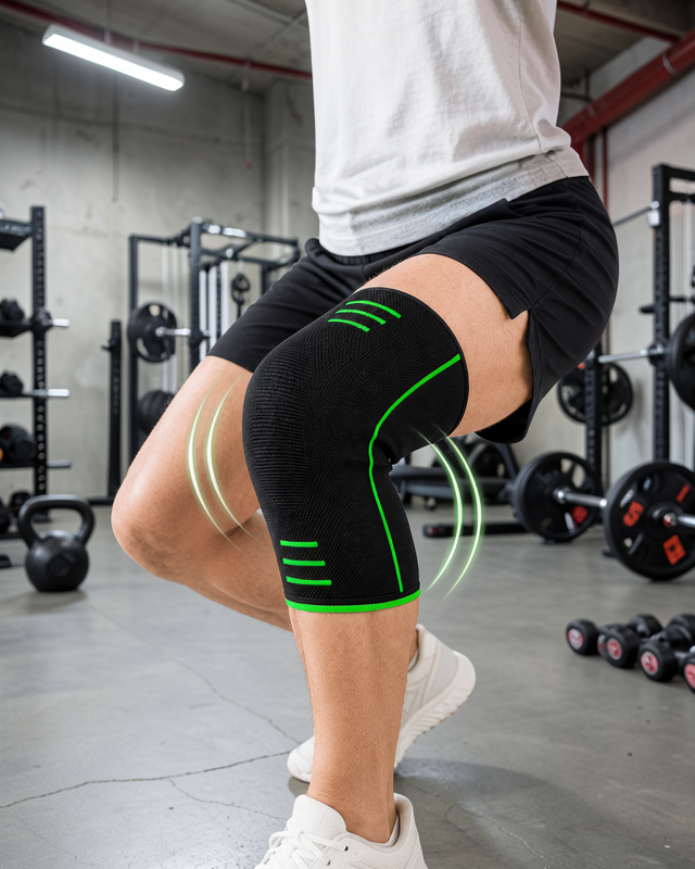 Nefes Alabilen Örme Dizlik Esnek Yapılı Spor ve Egzersiz Dizliği