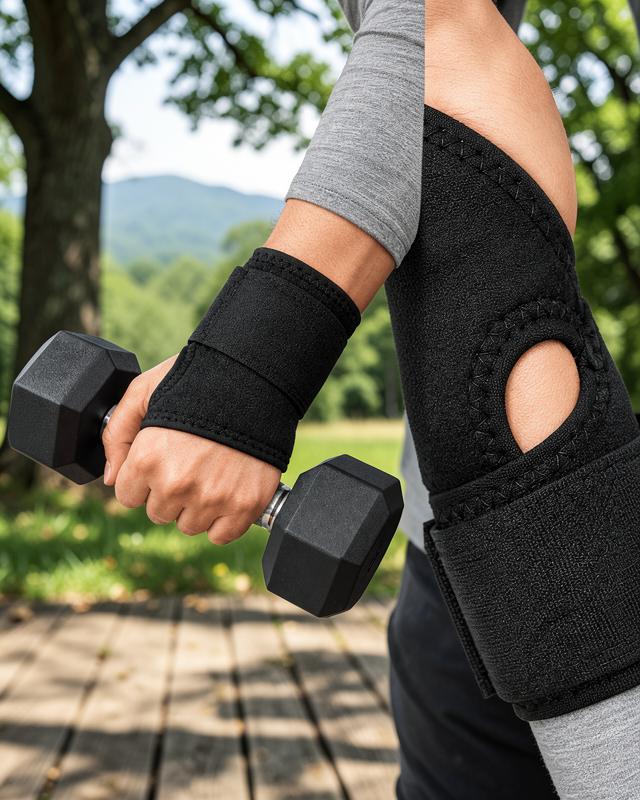 El Bilekliği Başparmak Destekli Ayarlanabilir Bilek Sargısı Sporcu Bilek Bandajı Ayarlanabilir El Bilek Bandajı Başparmak Geçişli Bilek Desteği Günlük ve Spor Kull