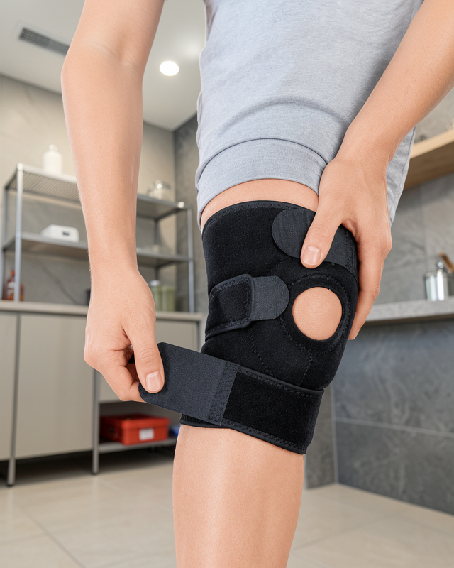 Ayarlanabilir Kısa Ligamentli Dizlik Açık Diz Kapağı Spor ve Günlük Kullanım