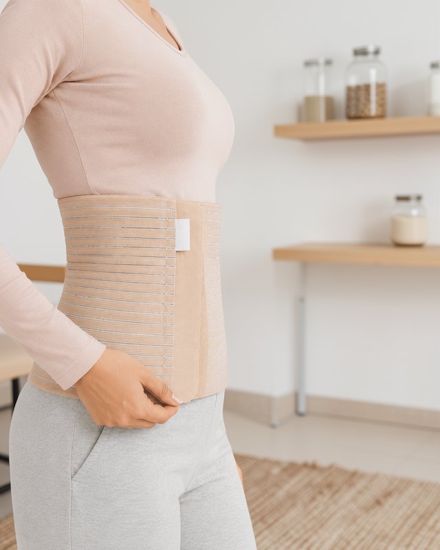 Doğum Sonrası Abdominal Korse 26 cm 4 Kademe Ayarlı Karın Toparlayıcı Korse
