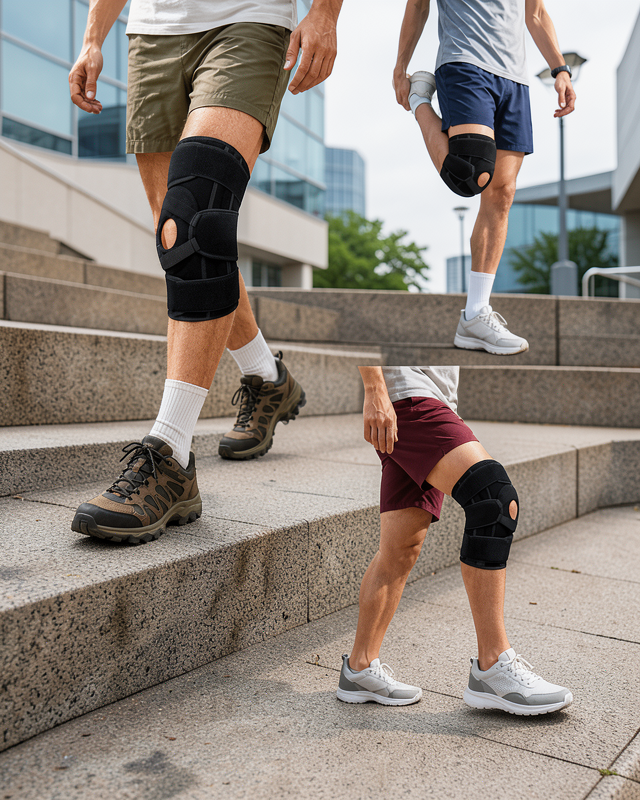 Patella Destekli Ligamentli Dizlik Ayarlanabilir Cırtlı Silikon Pedli Diz Desteği