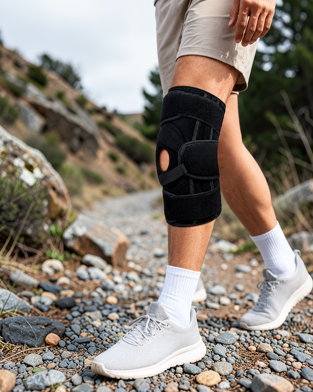 Sporcu Patella Dizliği Esnek Ligamentli Silikon Pedli Menisküs Diz Destek Bandajı