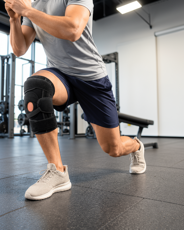 Ayarlanabilir Ligamentli Dizlik Patella Silikon Pedli Nefes Alabilir Diz Koruyucu