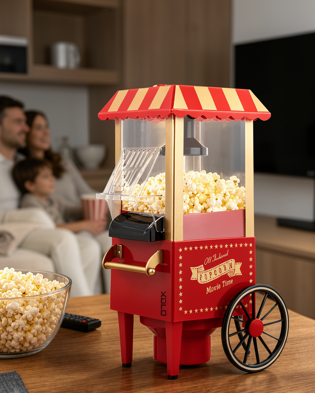 Yağsız Popcorn Makinesi Sıcak Hava ile Hızlı Patlatma