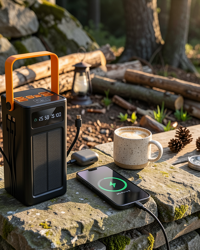 80.000 Solar Şarj Özellikli Yüksek Kapasiteli Powerbank Hızlı Şarj Destekli
