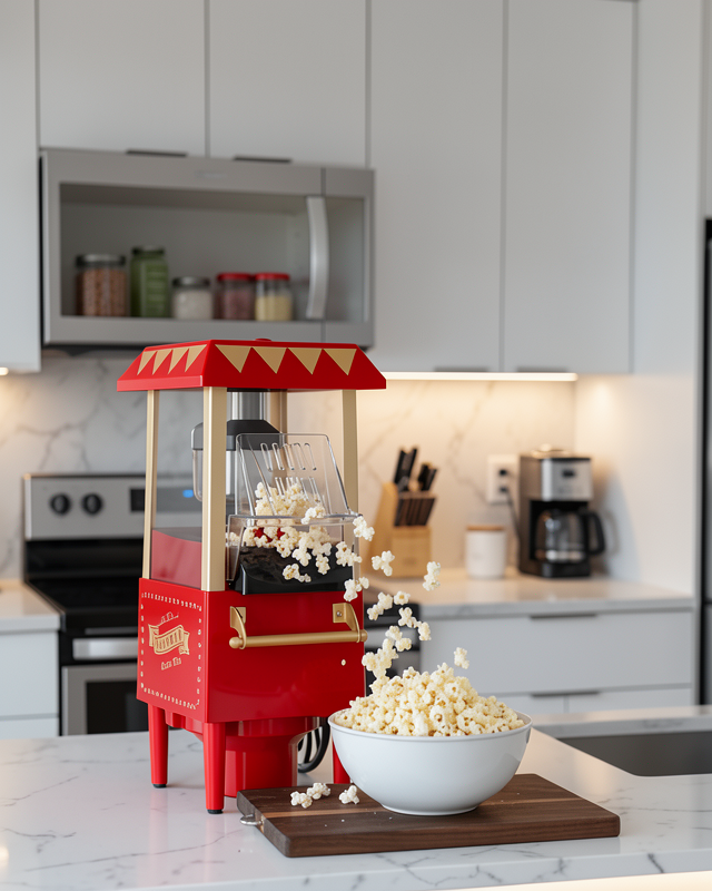 Sağlıklı Atıştırmalıklar İçin Yağsız Popcorn Makinesi