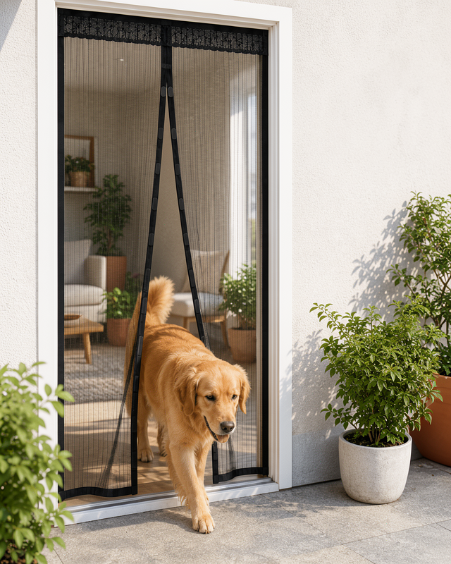 Mıknatıslı File Kapı Sinekliği Balkon Bahçe Teras ve Mutfak İçin Pratik Kullanım