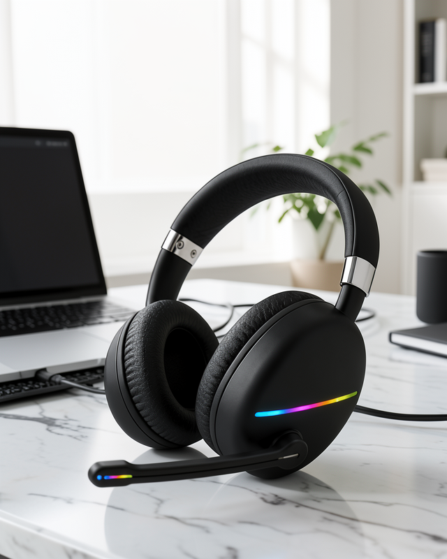 RGB SİYAH KULAKLIK MAX-17