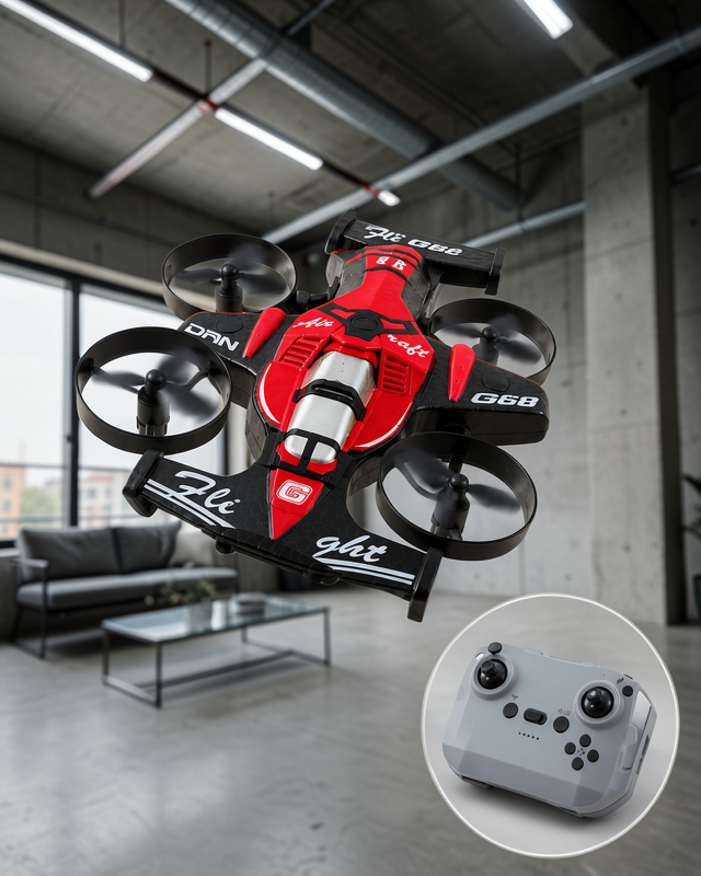 4 Pervaneli RC Drone Uzaktan Kumandalı 360 Derece Dönüşlü Akrobatik Uçan Oyuncak