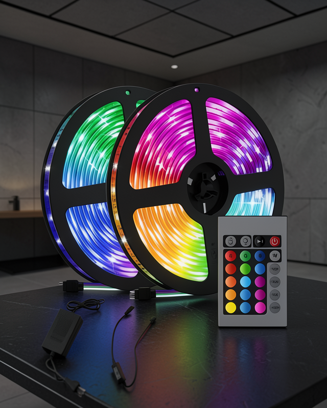 RGB Işıklı 10Metre Şerit Led Kumandalı Yeni Nesil