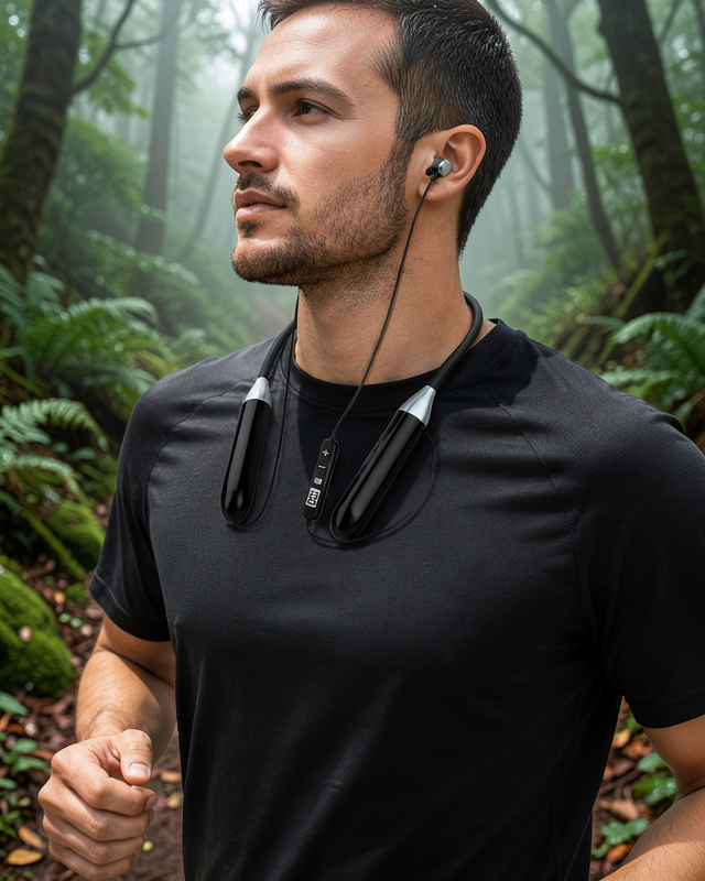 Boyun Tipi Bluetooth Kulaklık Kablosuz Mikrofonlu Uzun Kullanım Süreli Müzik ve Telefon Görüşme Kulaklığı