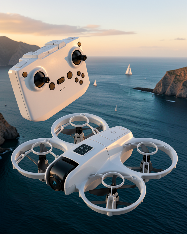 Işıklı Mini Drone Uzun Şarj Süreli ve Yedek Pervane Setli