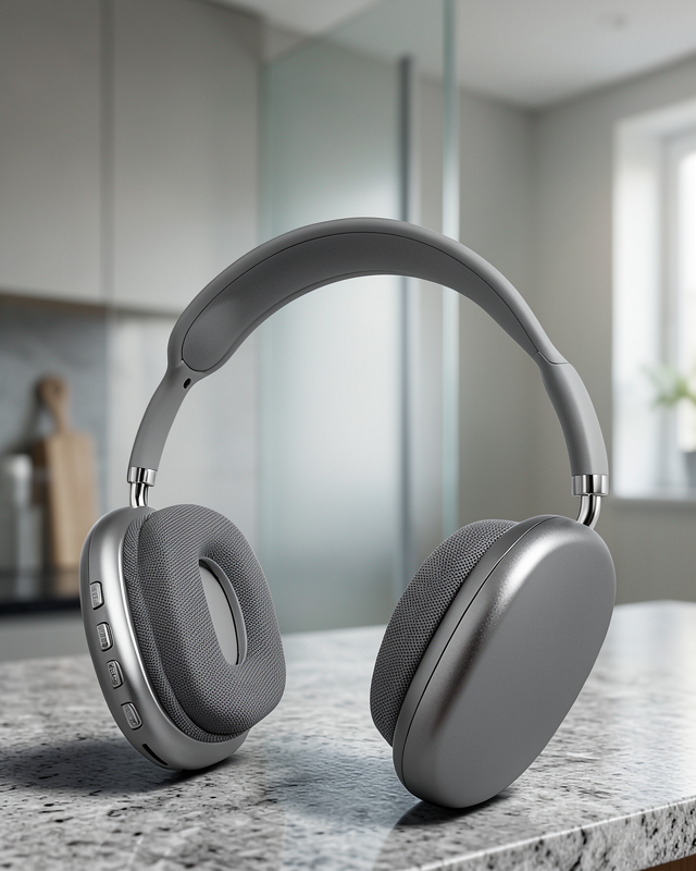 P9 Plus Kablosuz Kulak Üstü Bluetooth Kulaklık Beyaz Yüksek Ses Kaliteli