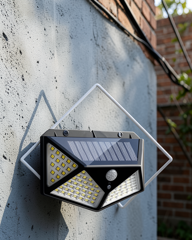 Bahçe Lambası Bahçe Aydınlatma Sensörlü Suya Dayanıklı 100 Led
