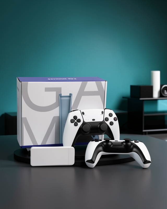 Çift Oyun Kollu 4K HD Ekran Nostaljik 20.000 Oyunlu Beyaz Game Stick
