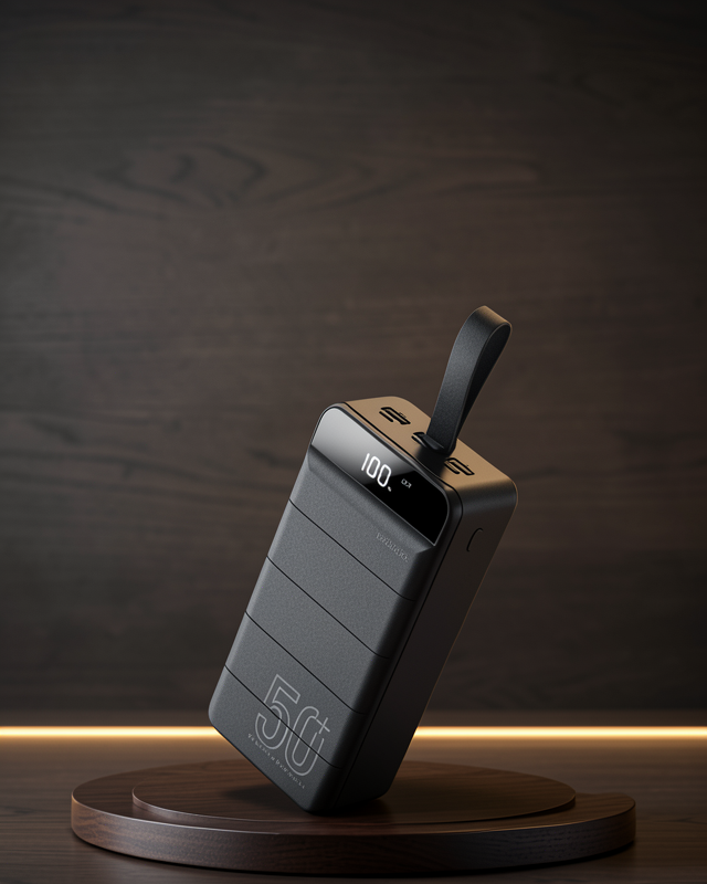 Powerbank Çoklu Şarj Girişi 50.000 Mah Taşınabilir Dijital Göstergeli