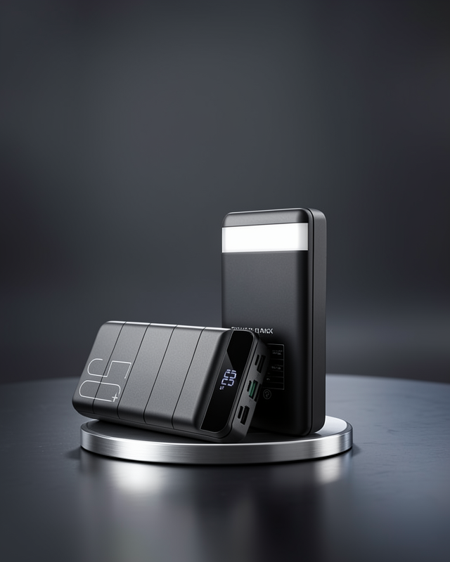 Taşınabilir Powerbank 50.000 mAh 4 Girişli Hızlı Şarj Led Göstergeli Fenerli Şarj