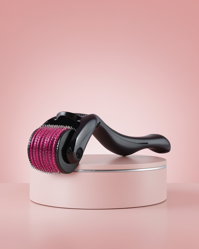 Derma Roller Titanyum Uçlu 540 İğneli 1 Mm Saç Sakal Çıkarma Ve Cilt Bakım Masaj Aleti