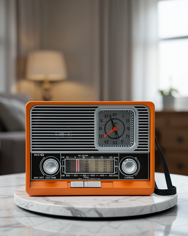 Nostaljik Vintage Radyo Taşınabilir Bluetooth Bağlantılı Hoparlör Radyo