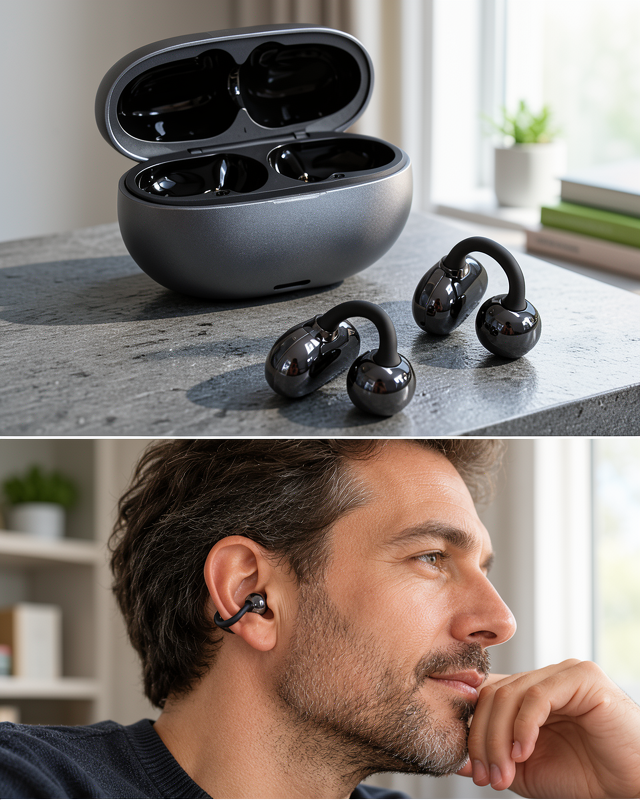 Küpe Tipi Bluetooth Kulaklık Oyun Modlu 2500 Saat Bekleme Süreli