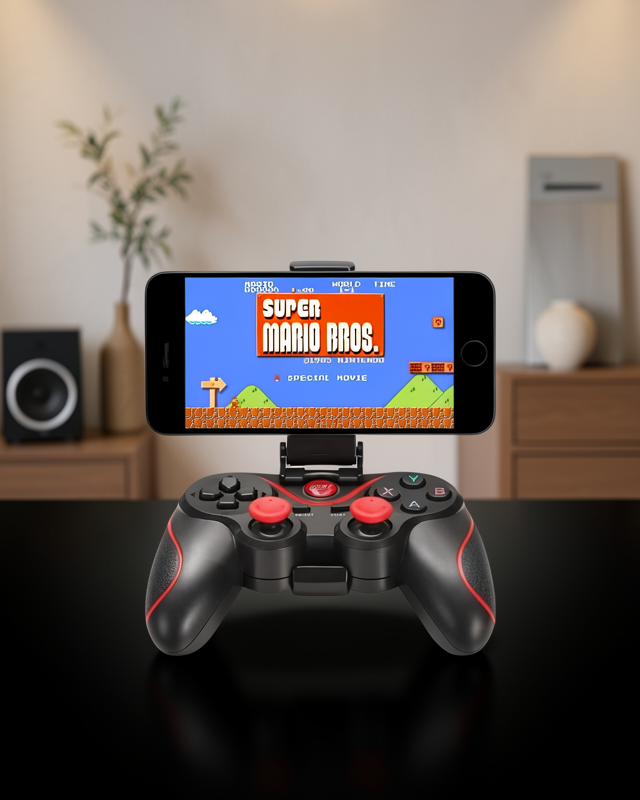 Joystik Gamepad Bluetooth Telefon Tutucu Oyun Kolu Telefon Android Uyumlu