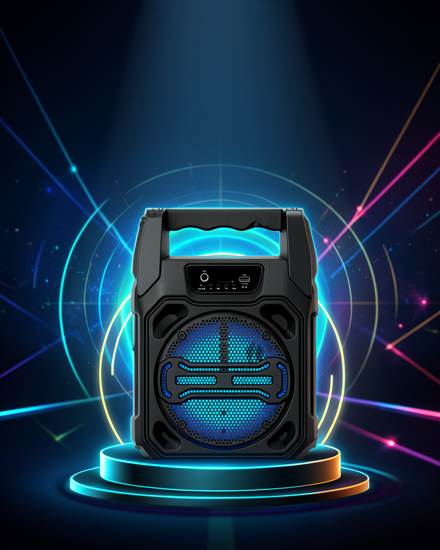 Karaoke Mikrofonlu Fm Radyolu Bluetooth Hoparlör Yüksek Ses Kaliteli