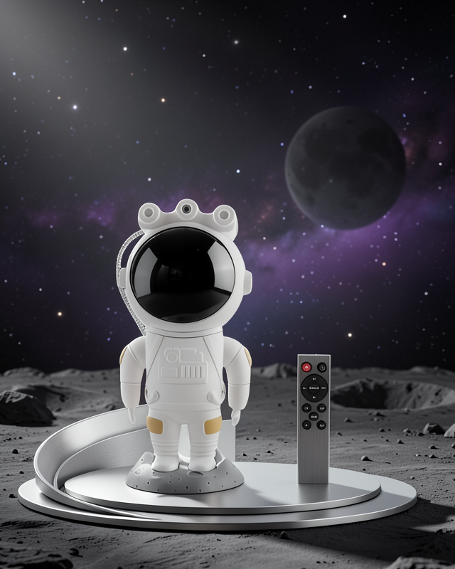 Gece Lambası Astronot Bluetooth Hoparlörlü Galaksi Işık Projektörü