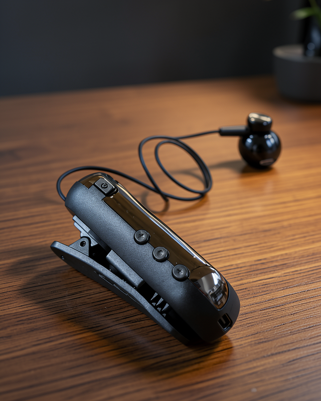 Ses Kontrol Tuşlu Yaka Klipsli Bluetooth Kulaklık