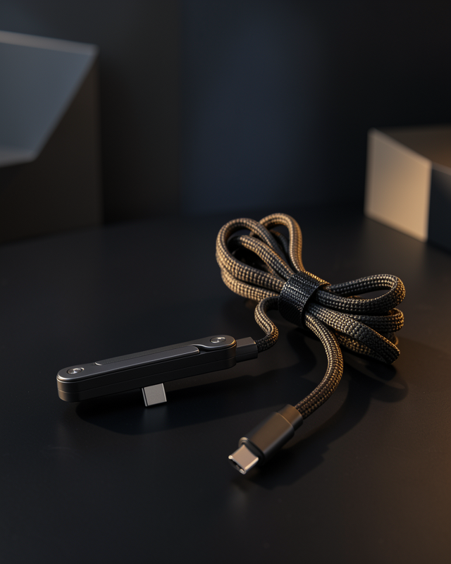Telefon Standlı Şarj Kablosu Katlanabilir Metal Kollu