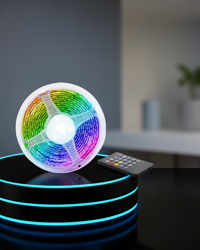 10M Şerit Led İç Mekan Renkli Rgb Şerit Led Kumandalı
