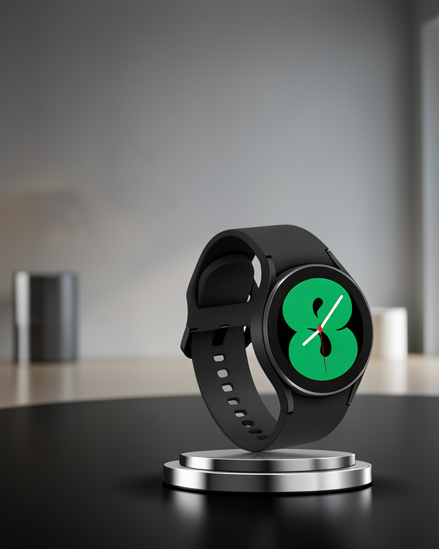 Akıllı Saat Bluetooth Bağlantılı Yuvarlak Ekran Plastik Kordonlu