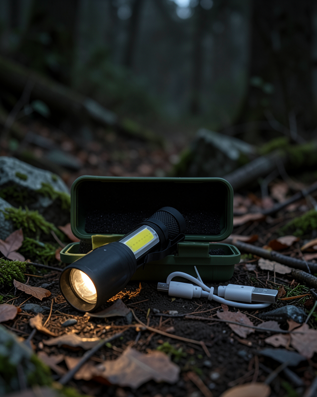 Led Lamba El Feneri Küçük Taşınabilir USB Şarjlı Acil Durum Lambası