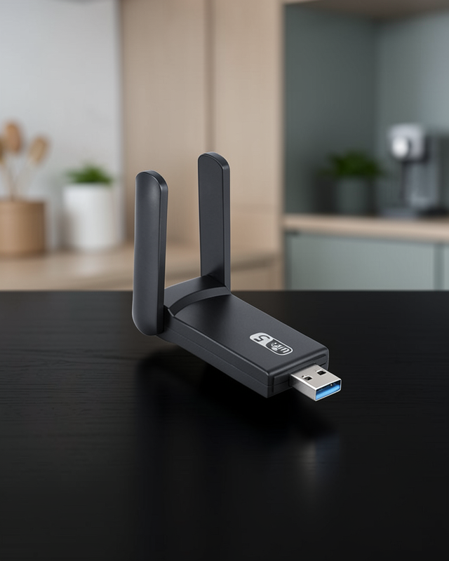 Mbps Wifi Alıcı Kablosuz Wifi Adaptörü Çift Band Çift Antenli