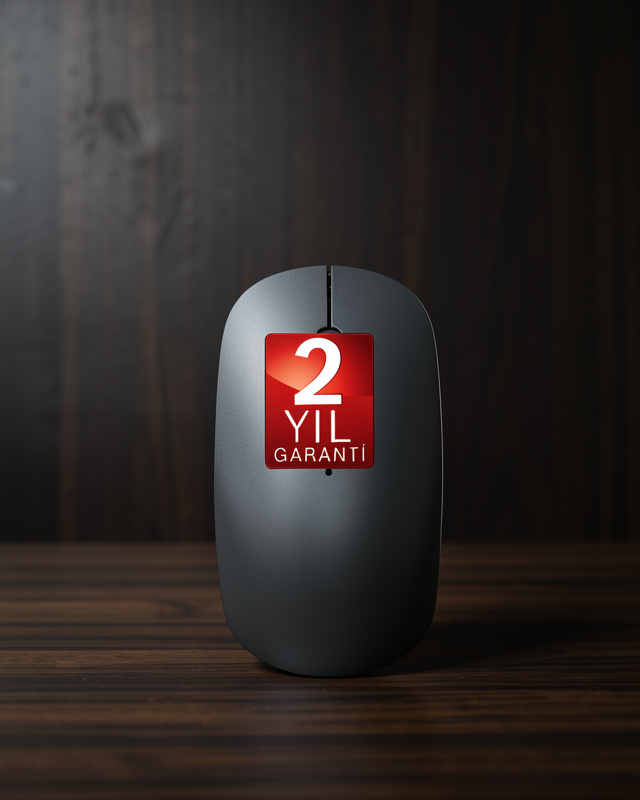 Siyah Kablosuz Mouse Wireless Mouse Minimal Tasarım