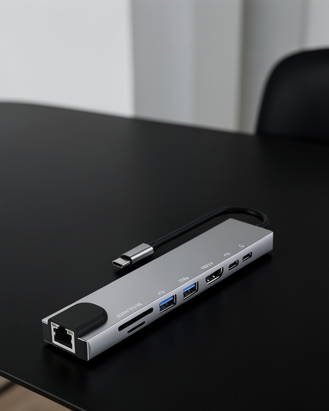 Usb Type-c Hub Dönüştürücü Çevirici Çoklayıcı Macbook Çevirici 8 Portlu