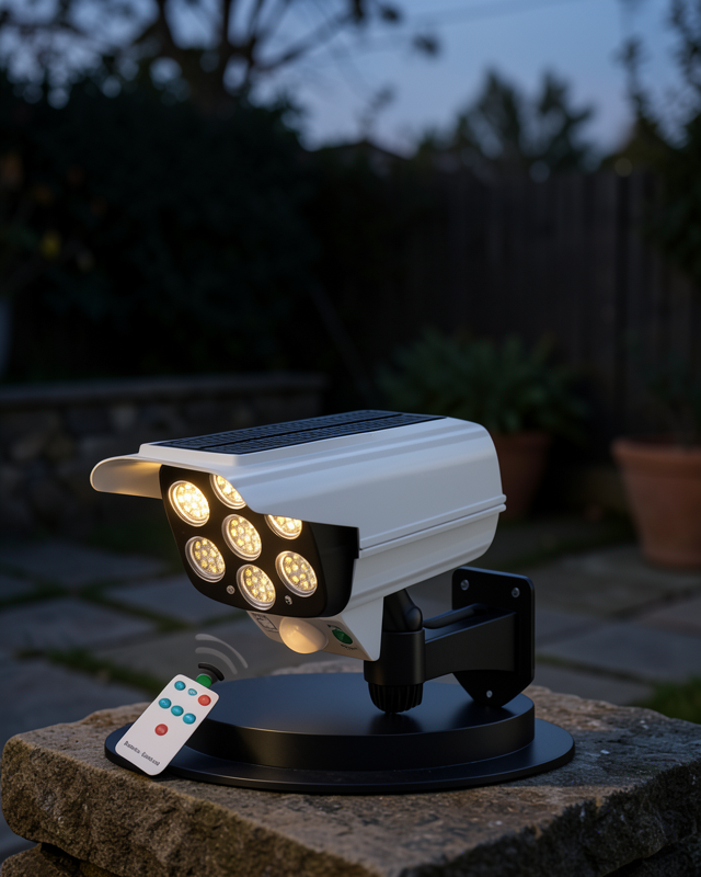 LED Lamba-Güneş Paneli Destekli Uzaktan Kumandalı Solar LED Lamba