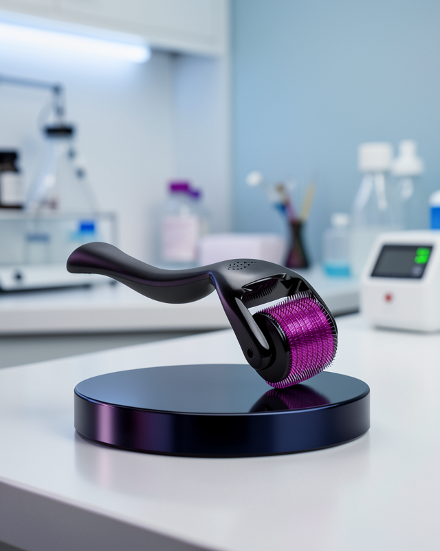 Titanyum Uçlu Derma Roller 540 İğneli 1 mm Gözenek Azaltıcı Akne İzlerine Uygun
