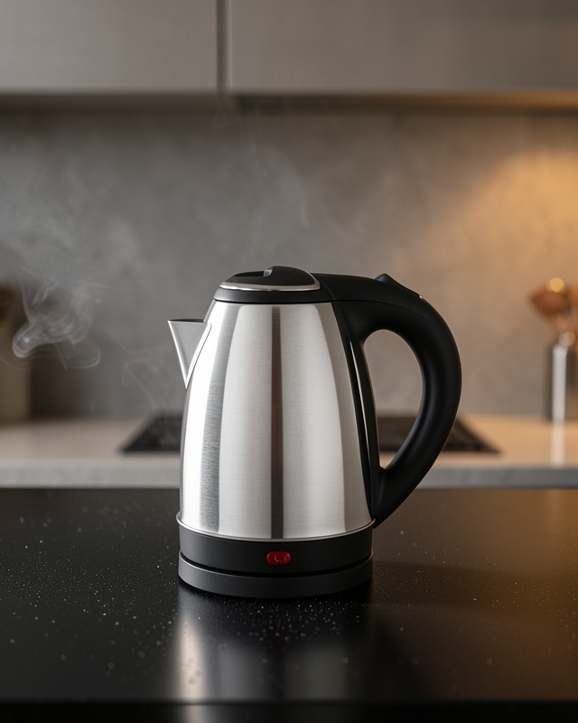Elektrikli Paslanmaz Çelik Su Isıtcı Çelik Kettle 1.8 Lt. Uzun Ömürlü
