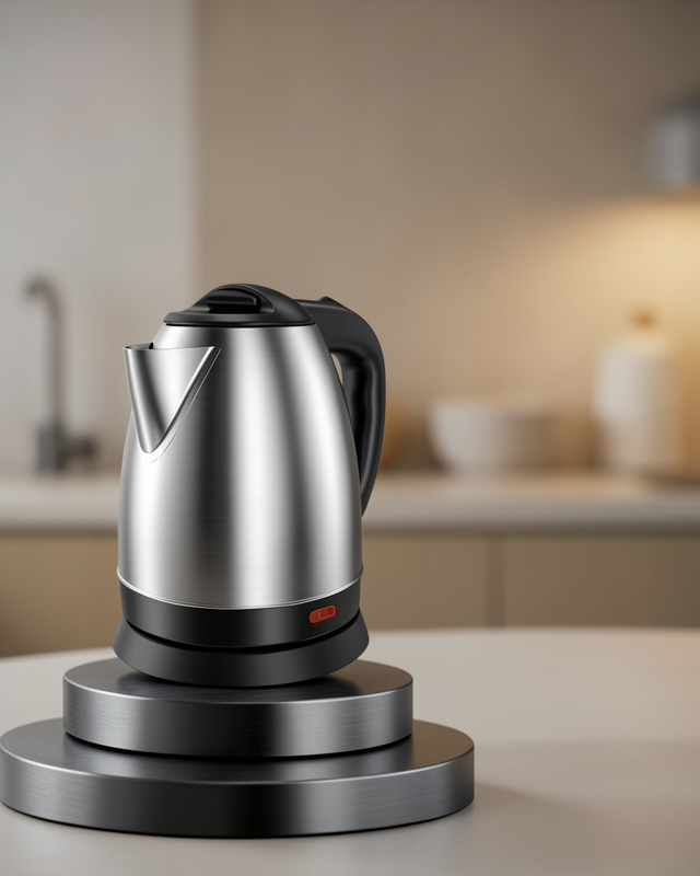 Kettle C F Tipi 220-240V Paslanmaz Çelik Elektrik Kablolu Otomatik Kapanma