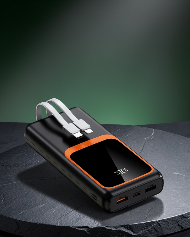 20000 mAh Taşınabilir Powerbank | Çok Kablolu, Hızlı Şarj Destekli (22.5W)