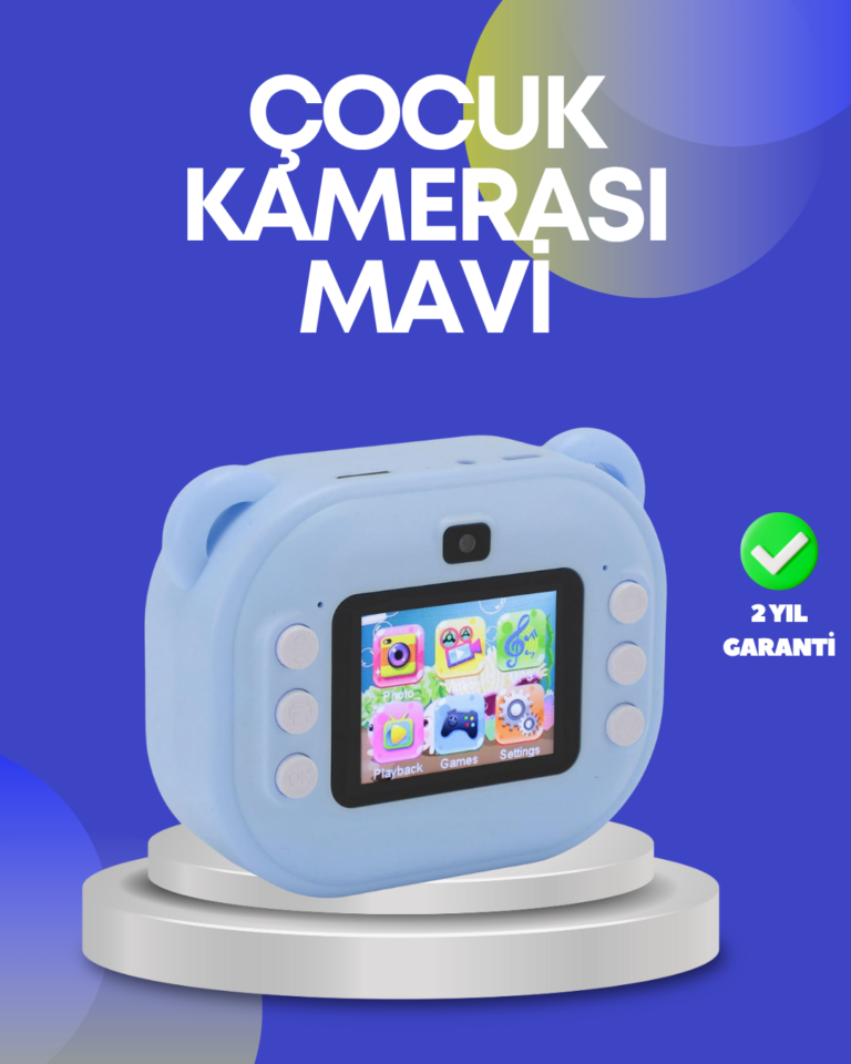 Çocuk Şipşak Kamera – 24MP HD Çift Lensli Termal Baskı Teknolojili